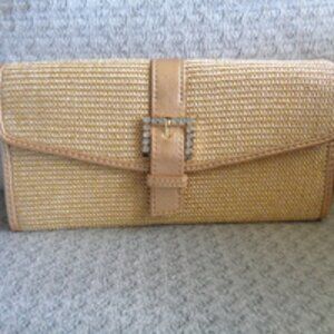 The Sak Organizer Wallet Metallic Gold Thread Sparkle Clutch Bag